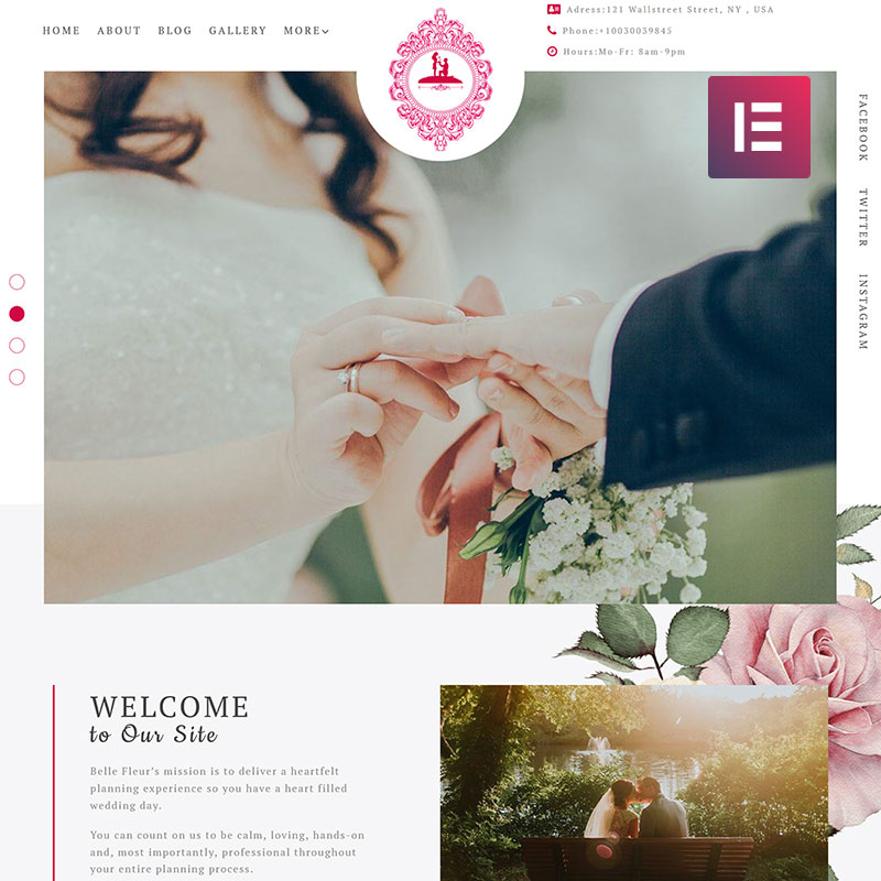 ForeverLove - Wedding Landing Elementor WordPress Theme