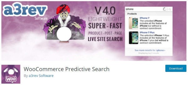 WooCommerce Predictive Search